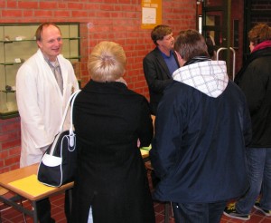 Beratung am zentralen Stand